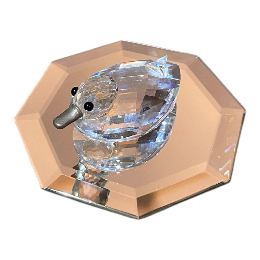 Vintage SWAROVSKI Mini Duck Retired Faceted Crystal Number 010032 MINT - Picture 7 of 9